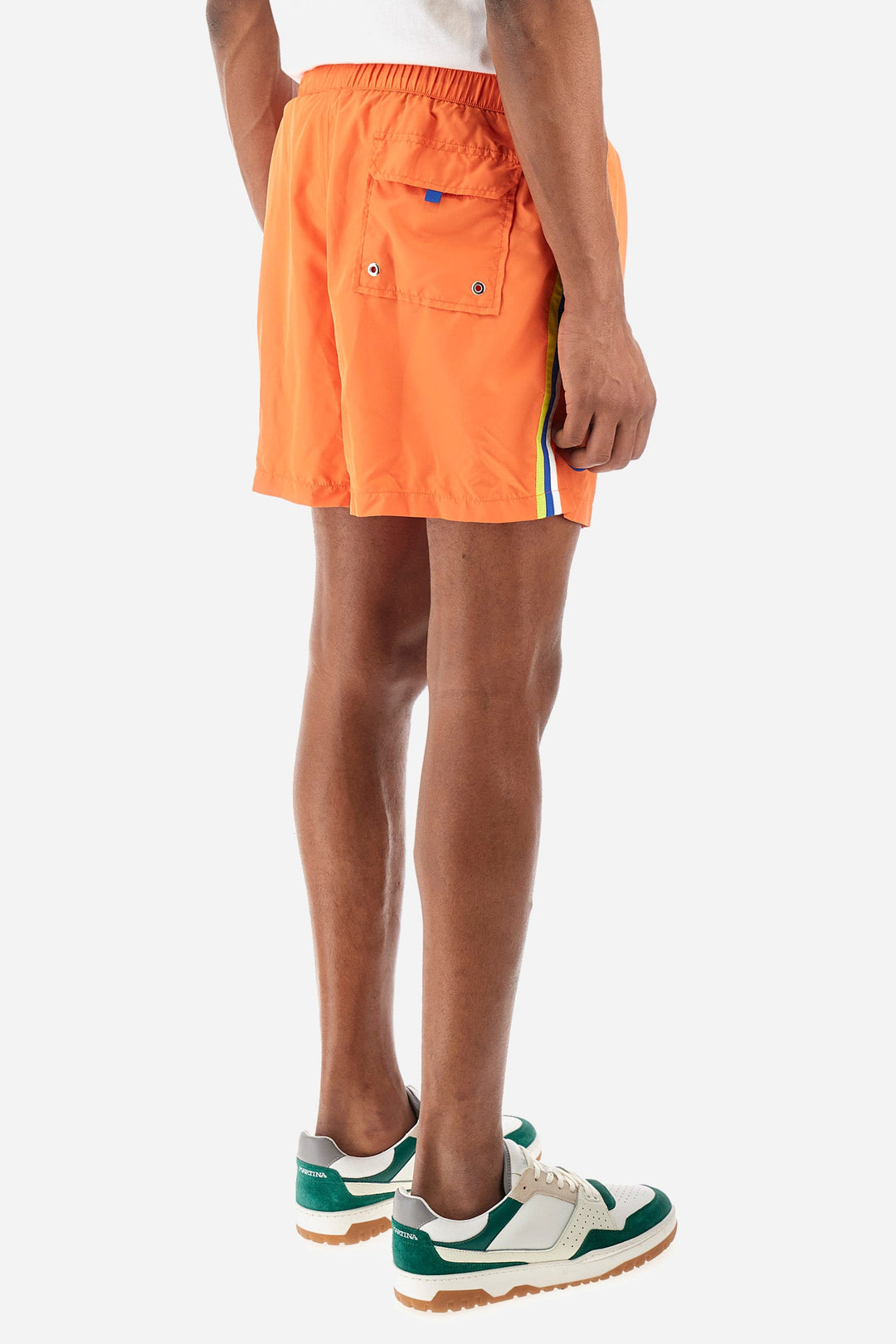 La Martina Regular Fit Shorts in Polyester -  YMM301-PA023- Concorde Fashion#color_orange-02163