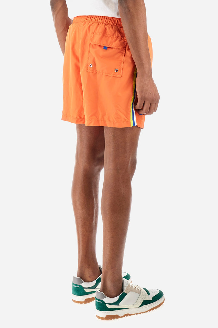 La Martina Regular Fit Shorts in Polyester -  YMM301-PA023- Concorde Fashion#color_orange-02163