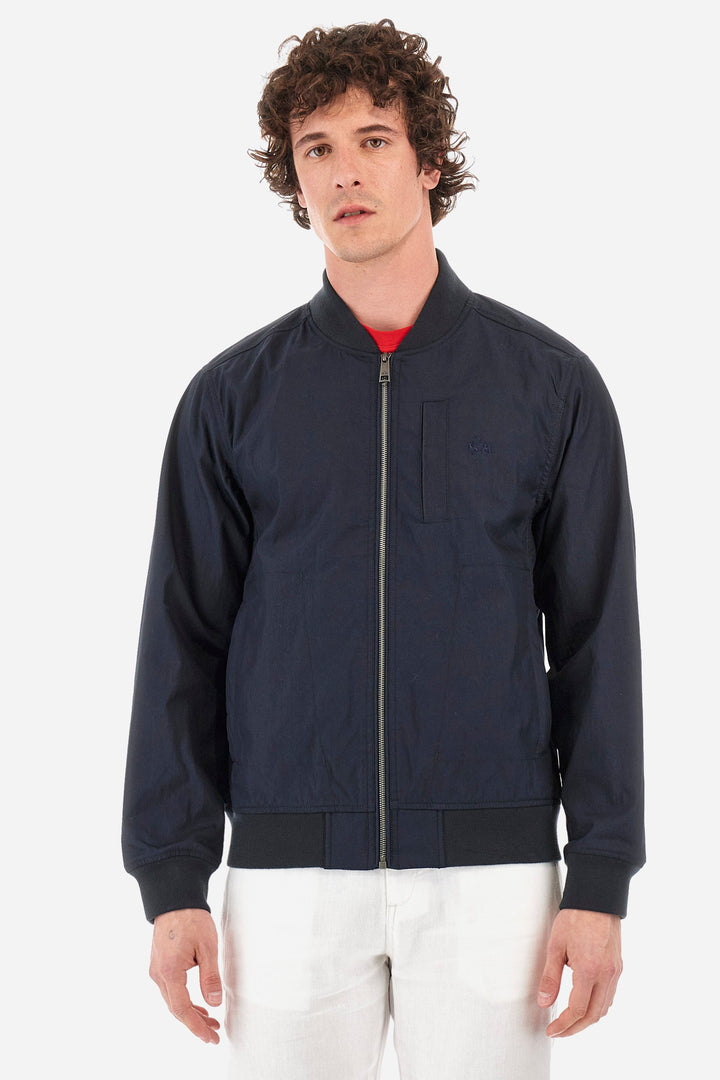 La Martina Regular Fit Sweatshirts in Cotton Mix -  YMO002-TW269- Concorde Fashion#color_navy-07017
