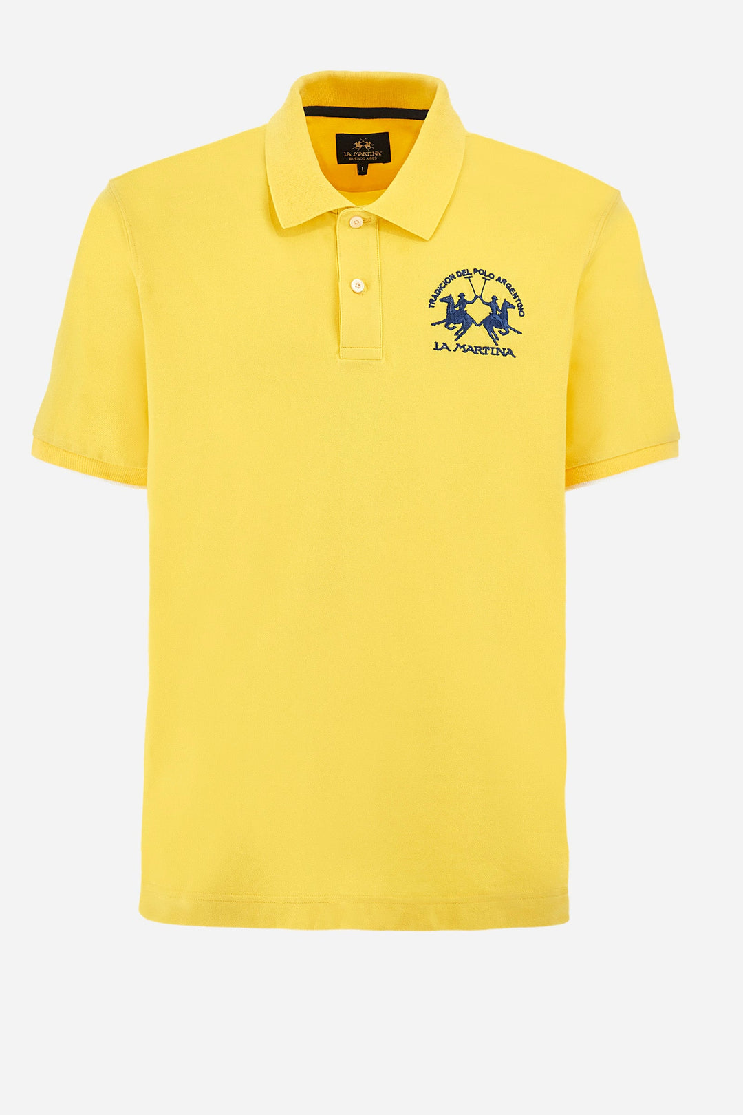 La Martina Regular Fit Polos in Cotton Mix -  YMP001-PK001- Concorde Fashion#color_gold-02101