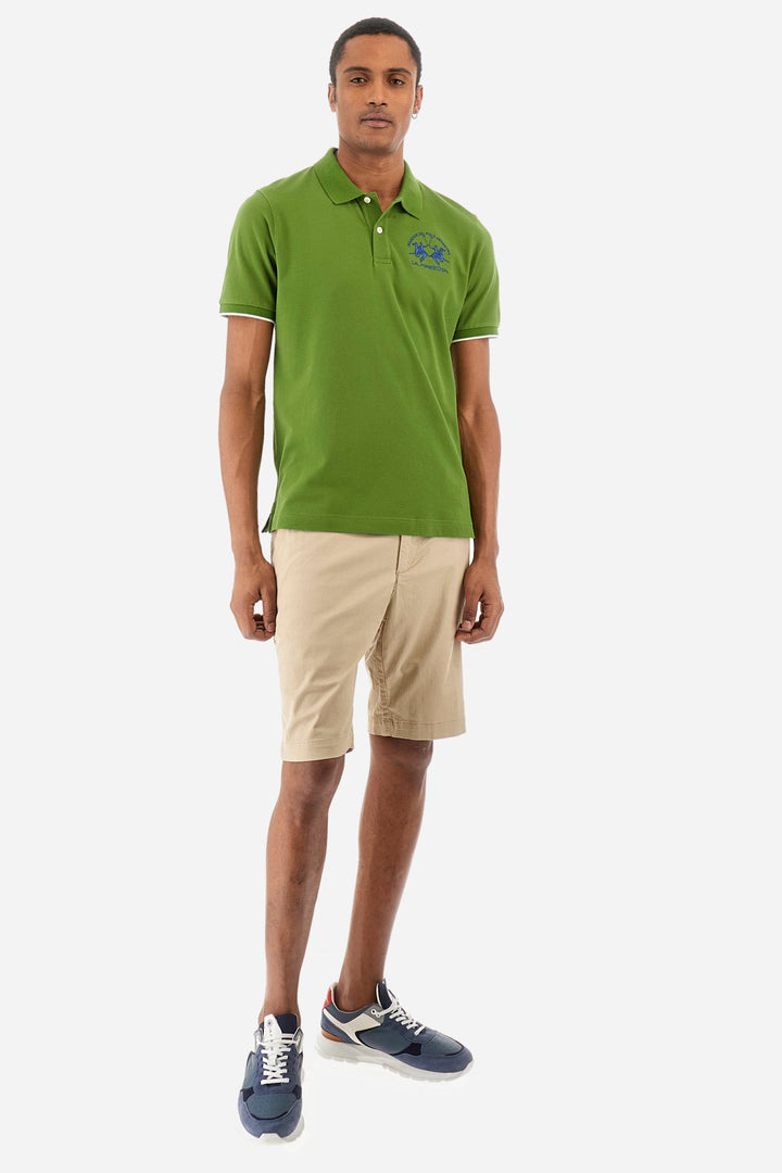 La Martina Regular Fit Polos in Cotton Mix -  YMP001-PK001- Concorde Fashion#color_green-03117