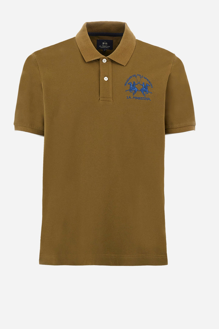 La Martina Regular Fit Polos in Cotton Mix -  YMP001-PK001- Concorde Fashion#color_green-03197