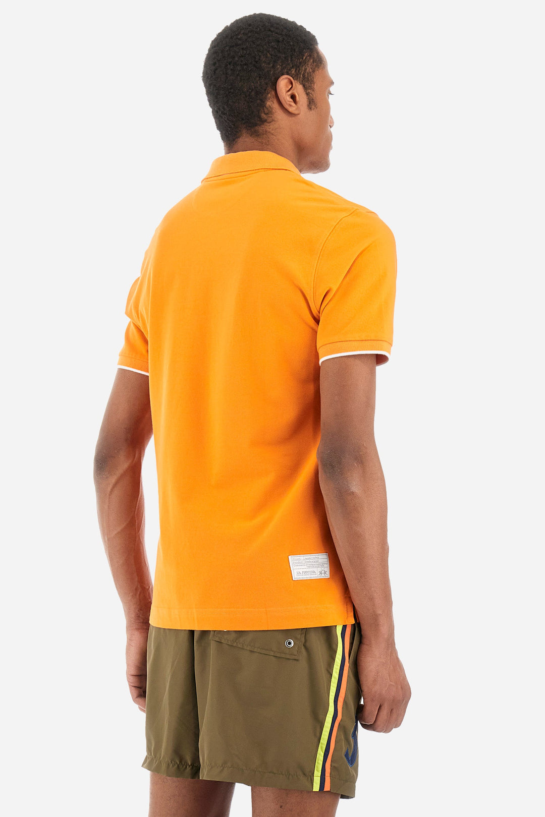 La Martina Regular Fit Polos in Cotton Mix -  YMP001-PK001- Concorde Fashion#color_orange-02163