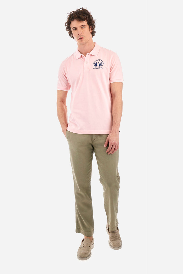 La Martina Regular Fit Polos in Cotton Mix -  YMP001-PK001- Concorde Fashion#color_pink-05247