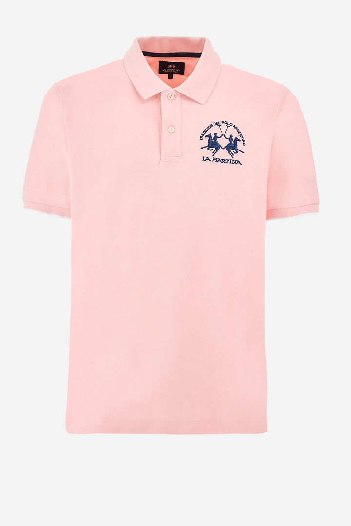 La Martina Regular Fit Polos in Cotton Mix -  YMP001-PK001- Concorde Fashion#color_pink-05247