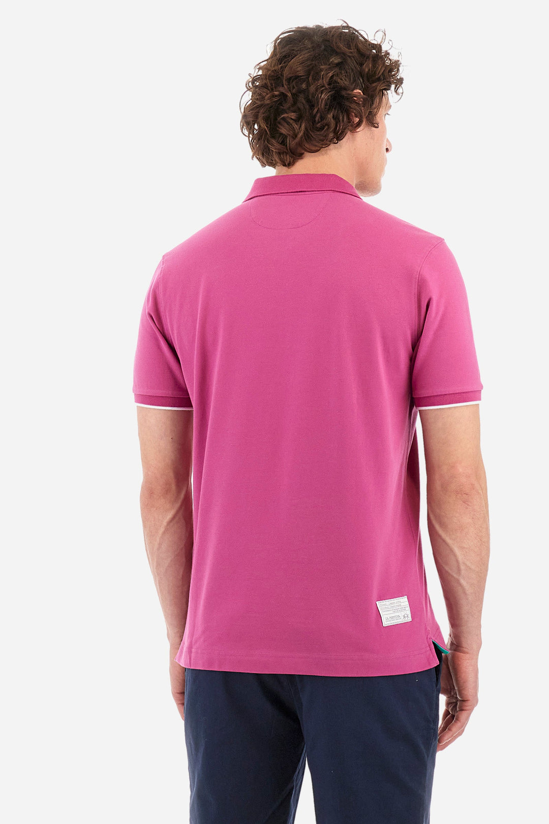 La Martina Regular Fit Polos in Cotton Mix -  YMP001-PK001- Concorde Fashion#color_purple-05248