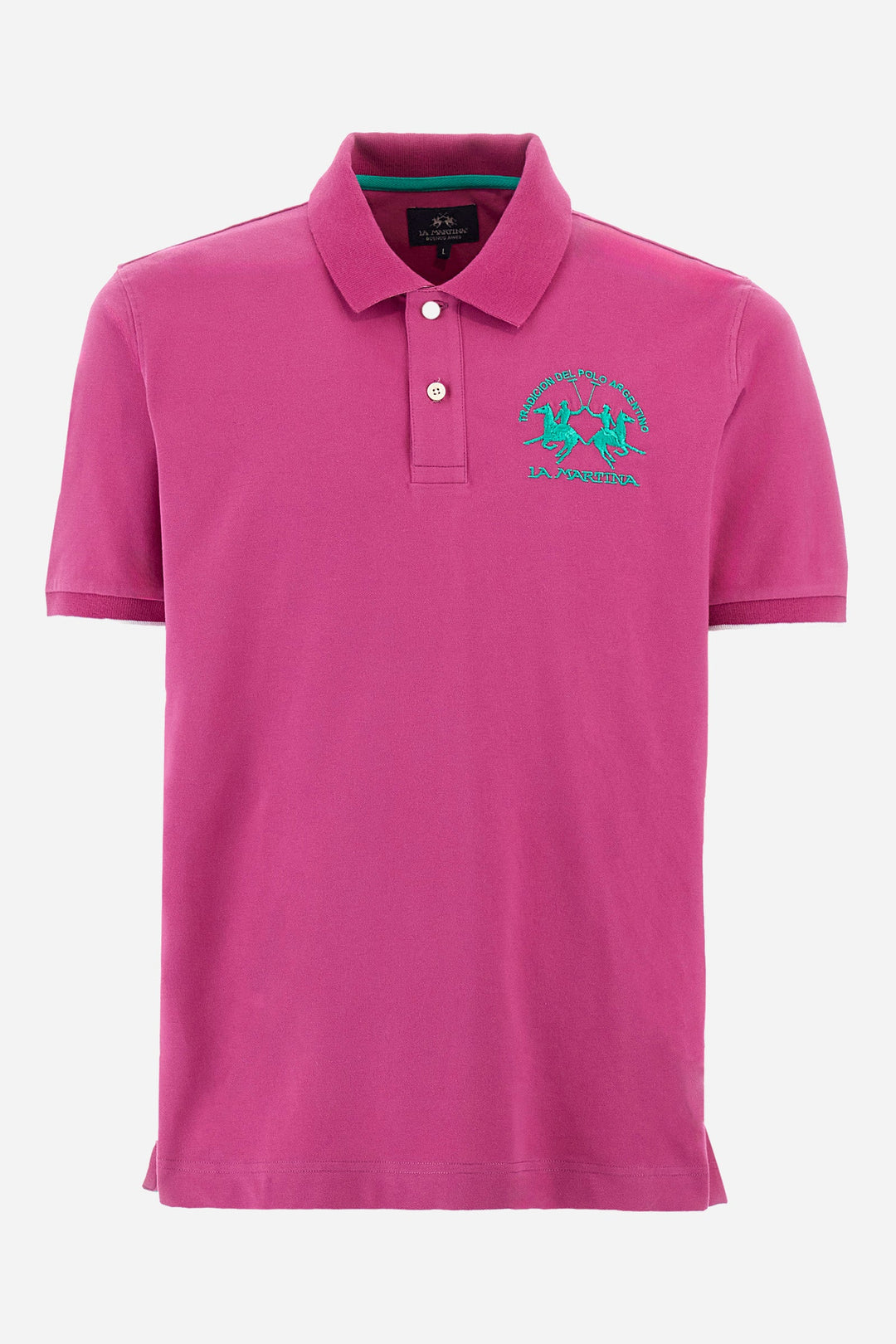 La Martina Regular Fit Polos in Cotton Mix -  YMP001-PK001- Concorde Fashion#color_purple-05248