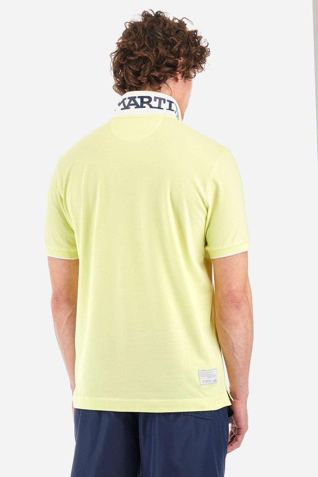 La Martina Regular Fit Polos in Cotton Mix -  YMP001-PK001- Concorde Fashion#color_yellow-03135