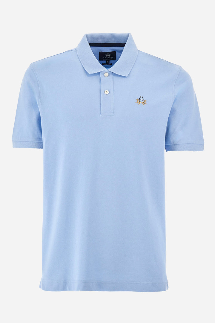 La Martina Regular Fit Polos in Cotton Mix -  YMP002-PK001- Concorde Fashion#color_blue-07003