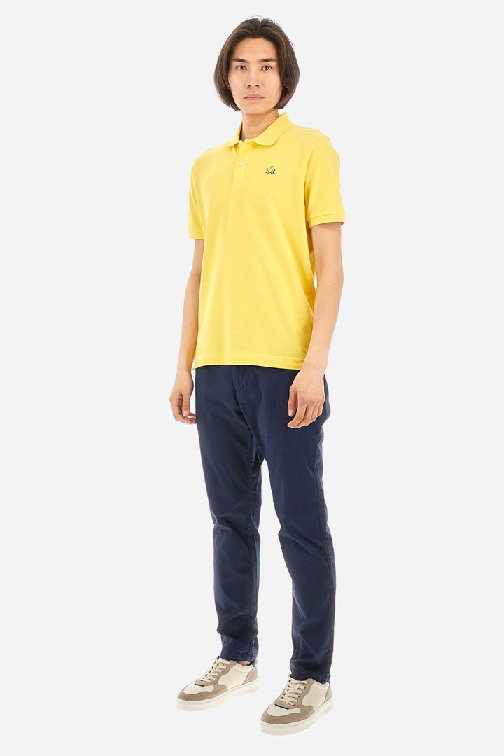 La Martina Regular Fit Polos in Cotton Mix -  YMP002-PK001- Concorde Fashion#color_gold-02101