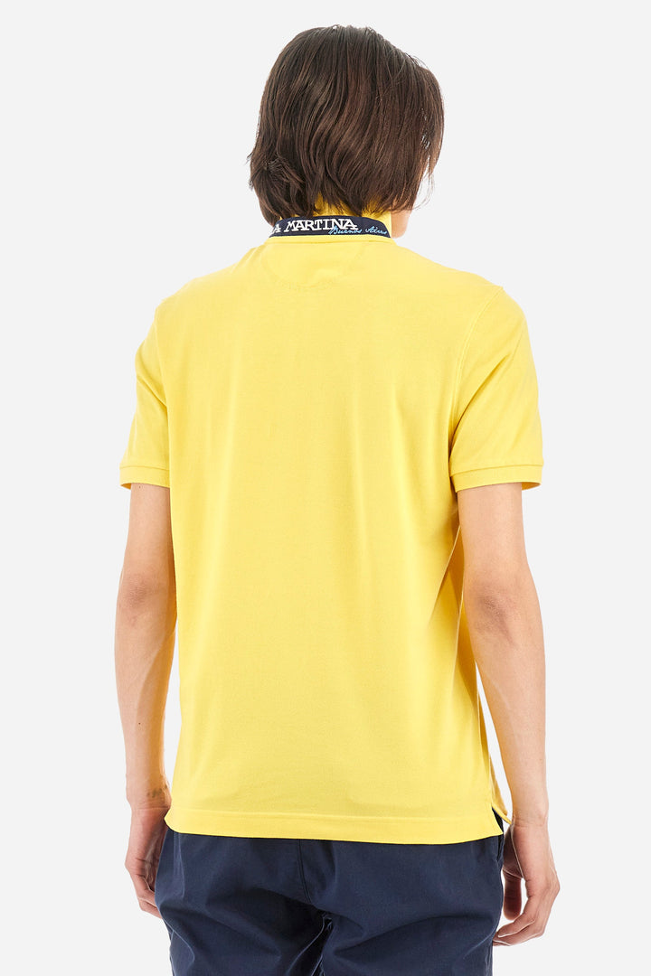 La Martina Regular Fit Polos in Cotton Mix -  YMP002-PK001- Concorde Fashion#color_gold-02101