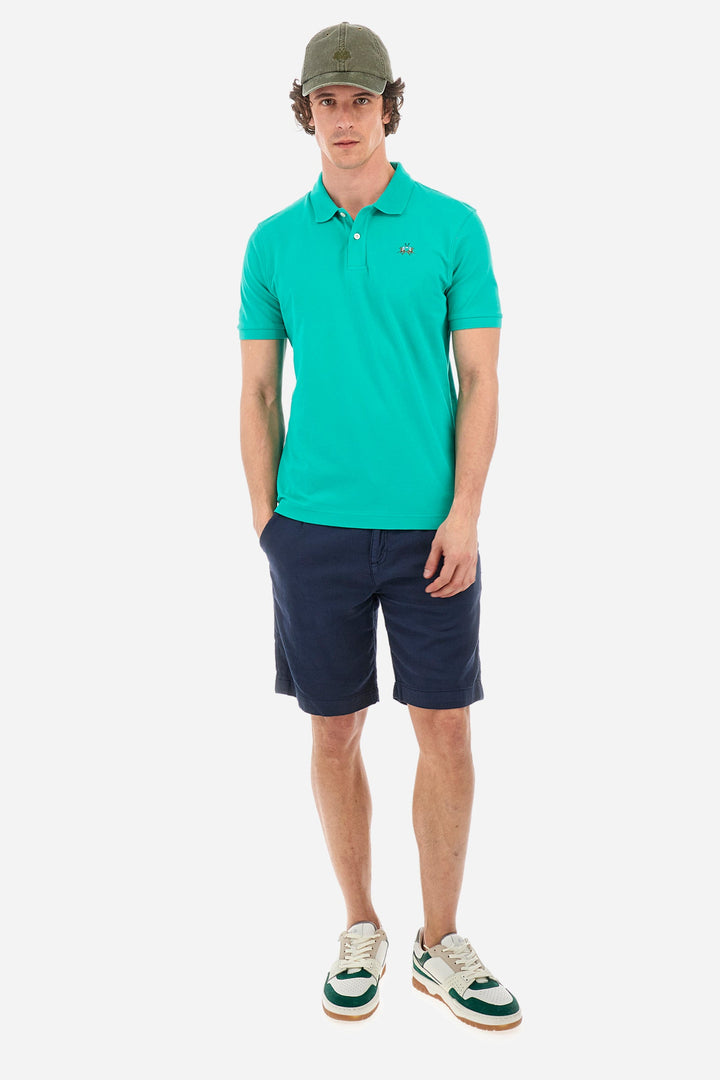 La Martina Regular Fit Polos in Cotton Mix -  YMP002-PK001- Concorde Fashion#color_green-03123