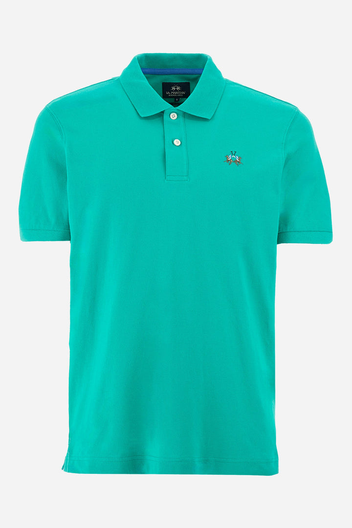 La Martina Regular Fit Polos in Cotton Mix -  YMP002-PK001- Concorde Fashion#color_green-03123