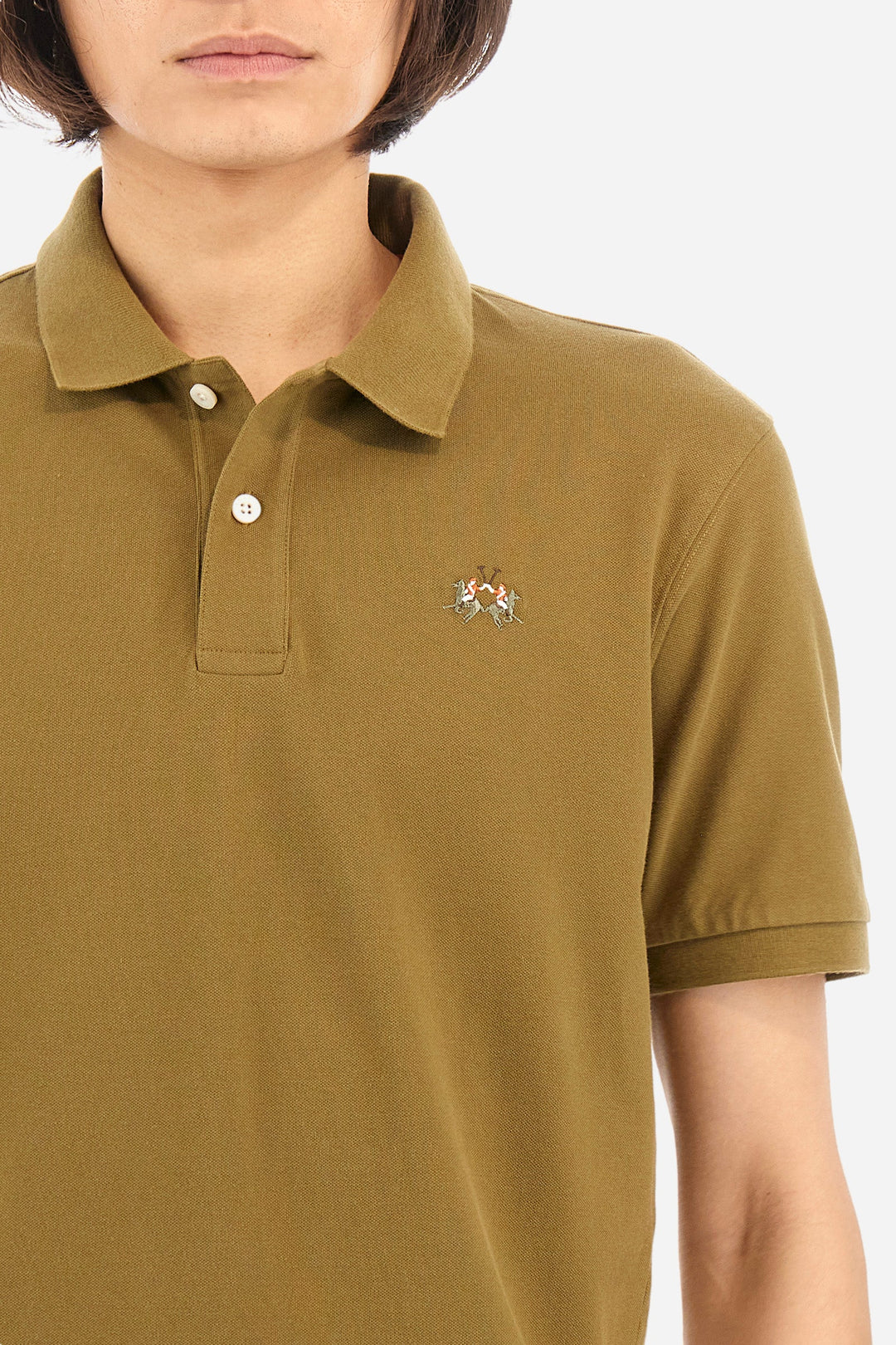 La Martina Regular Fit Polos in Cotton Mix -  YMP002-PK001- Concorde Fashion#color_green-03197