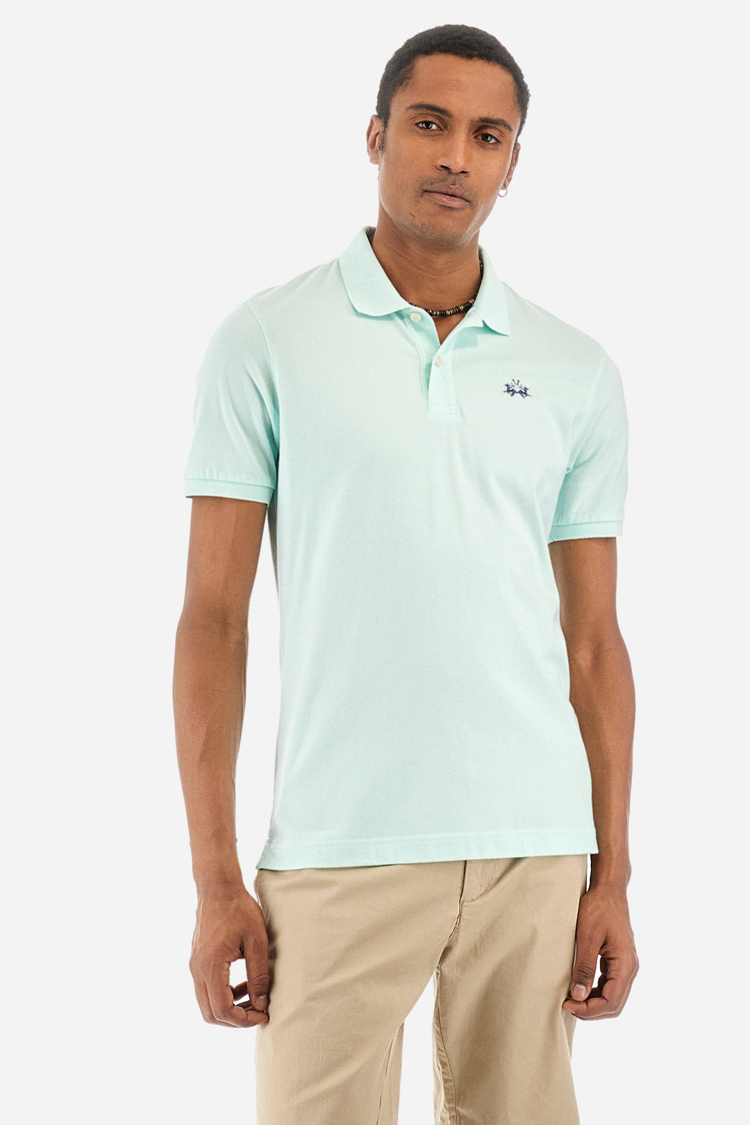 La Martina Regular Fit Polos in Cotton Mix -  YMP002-PK001- Concorde Fashion#color_green-07163