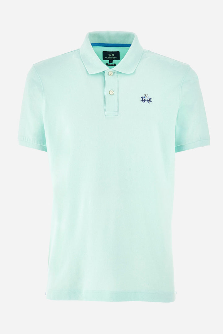 La Martina Regular Fit Polos in Cotton Mix -  YMP002-PK001- Concorde Fashion#color_green-07163