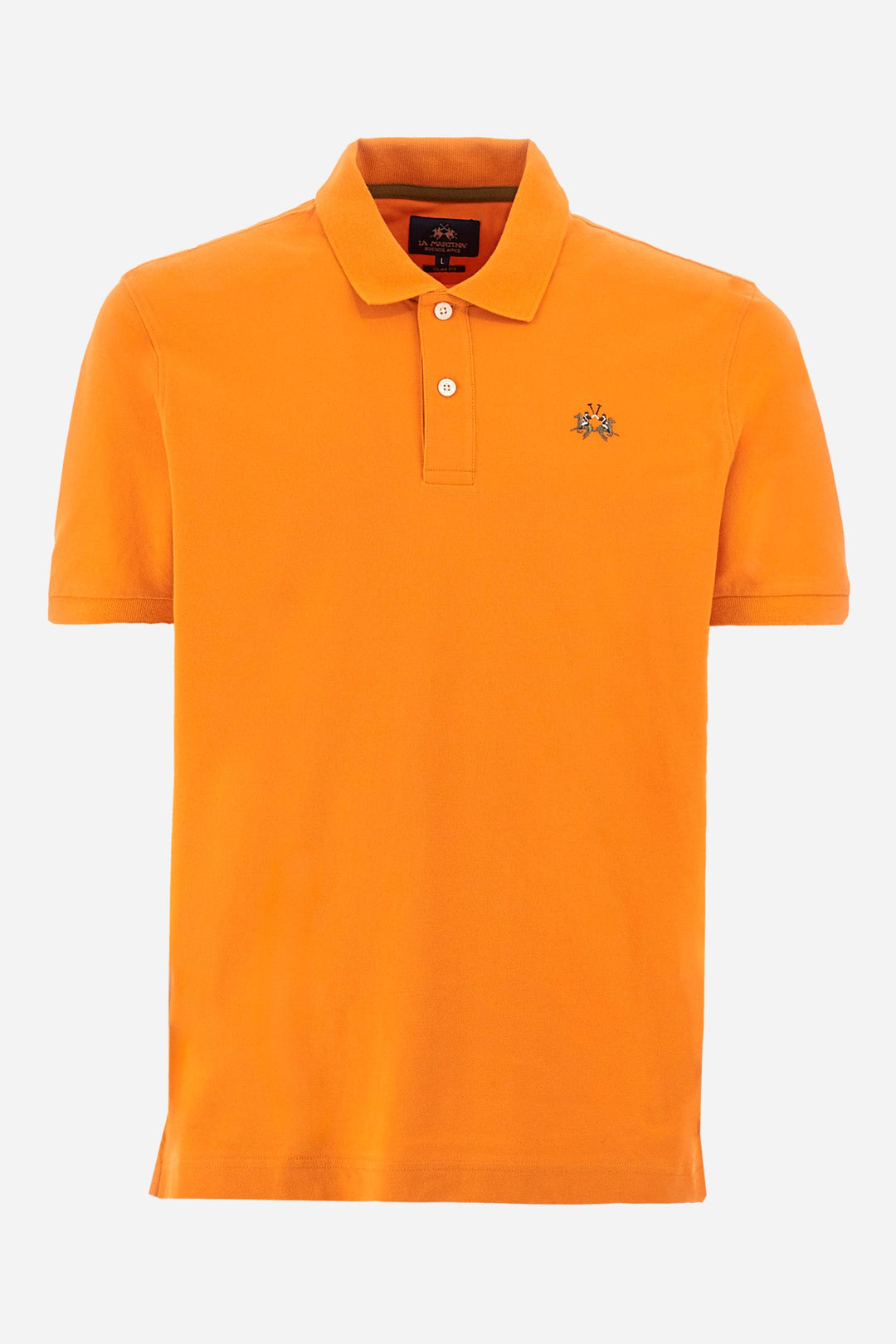 La Martina Regular Fit Polos in Cotton Mix -  YMP002-PK001- Concorde Fashion#color_orange-02163