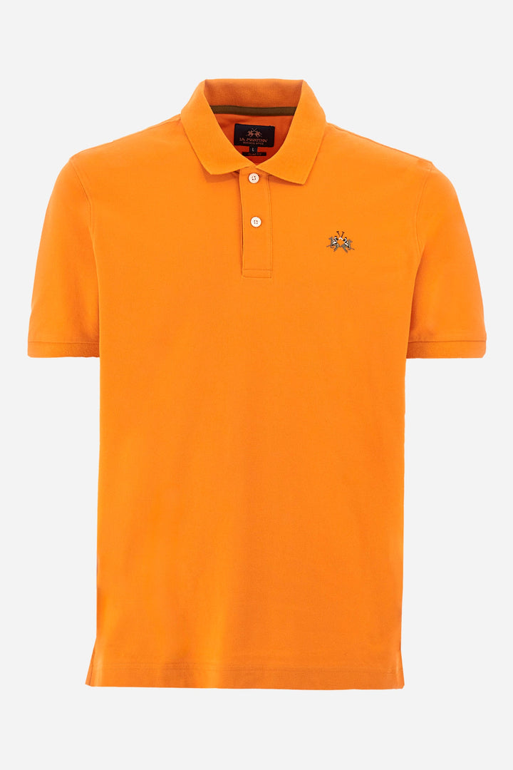 La Martina Regular Fit Polos in Cotton Mix -  YMP002-PK001- Concorde Fashion#color_orange-02163