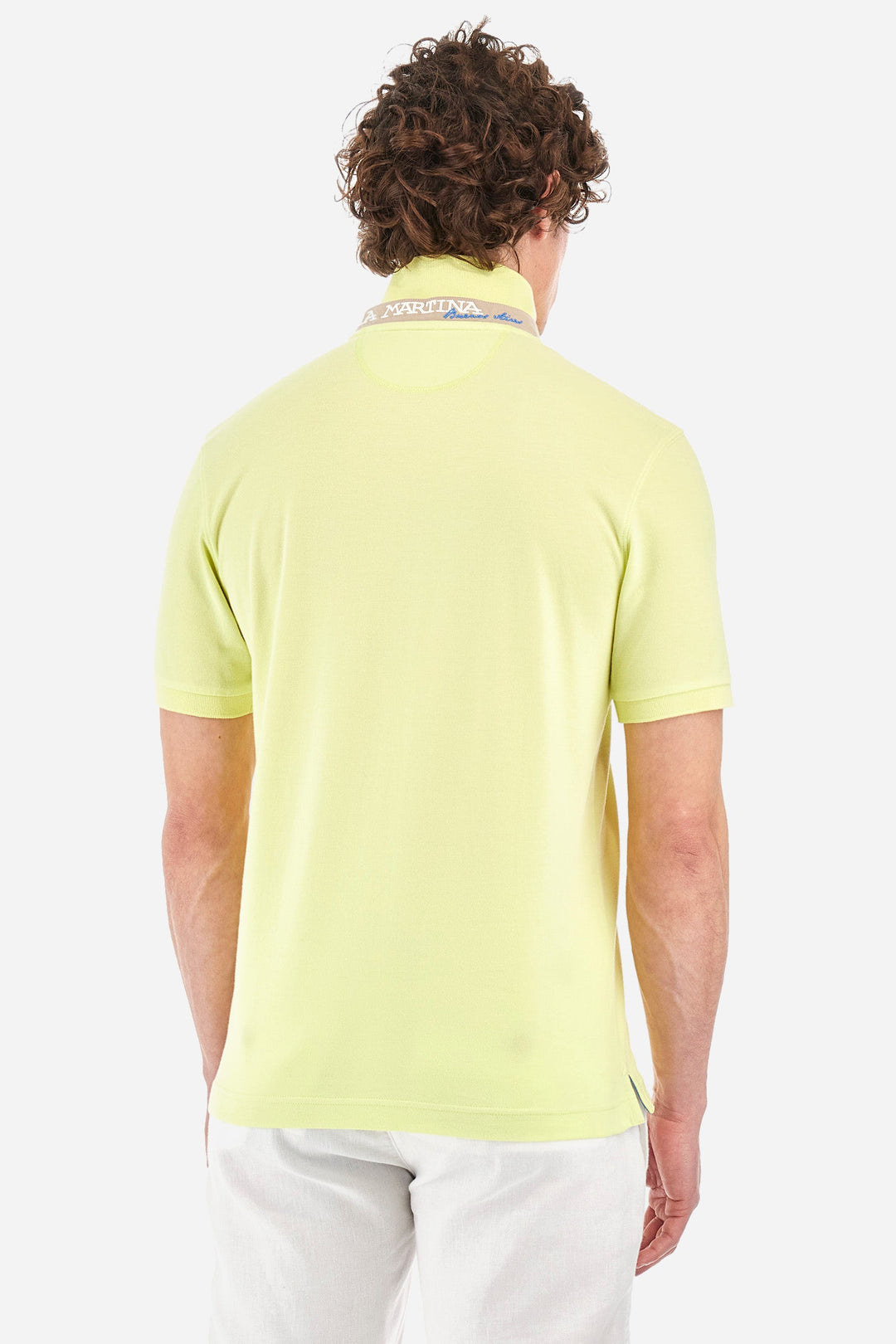 La Martina Regular Fit Polos in Cotton Mix -  YMP002-PK001- Concorde Fashion#color_yellow-03135