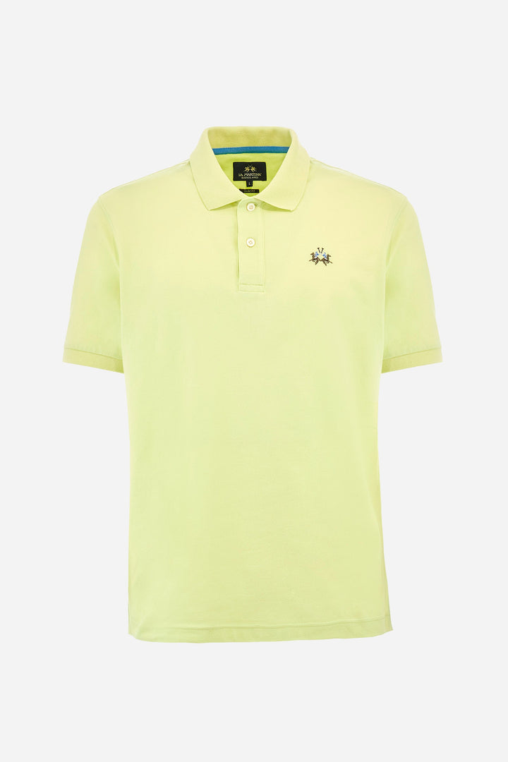 La Martina Regular Fit Polos in Cotton Mix -  YMP002-PK001- Concorde Fashion#color_yellow-03135
