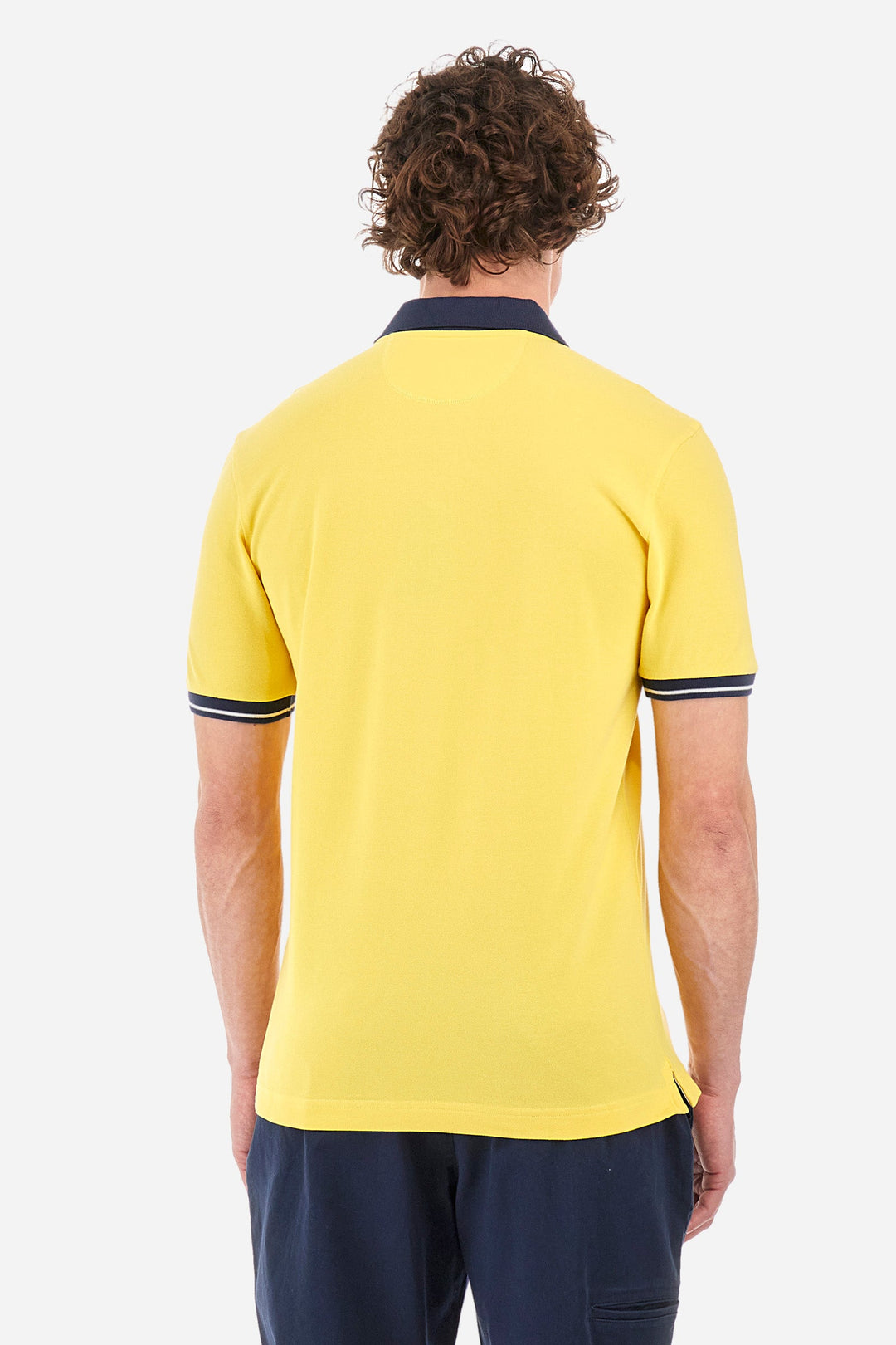 La Martina Regular Fit Polos in Cotton Mix -  YMP005-PK001- Concorde Fashion#color_gold-02101