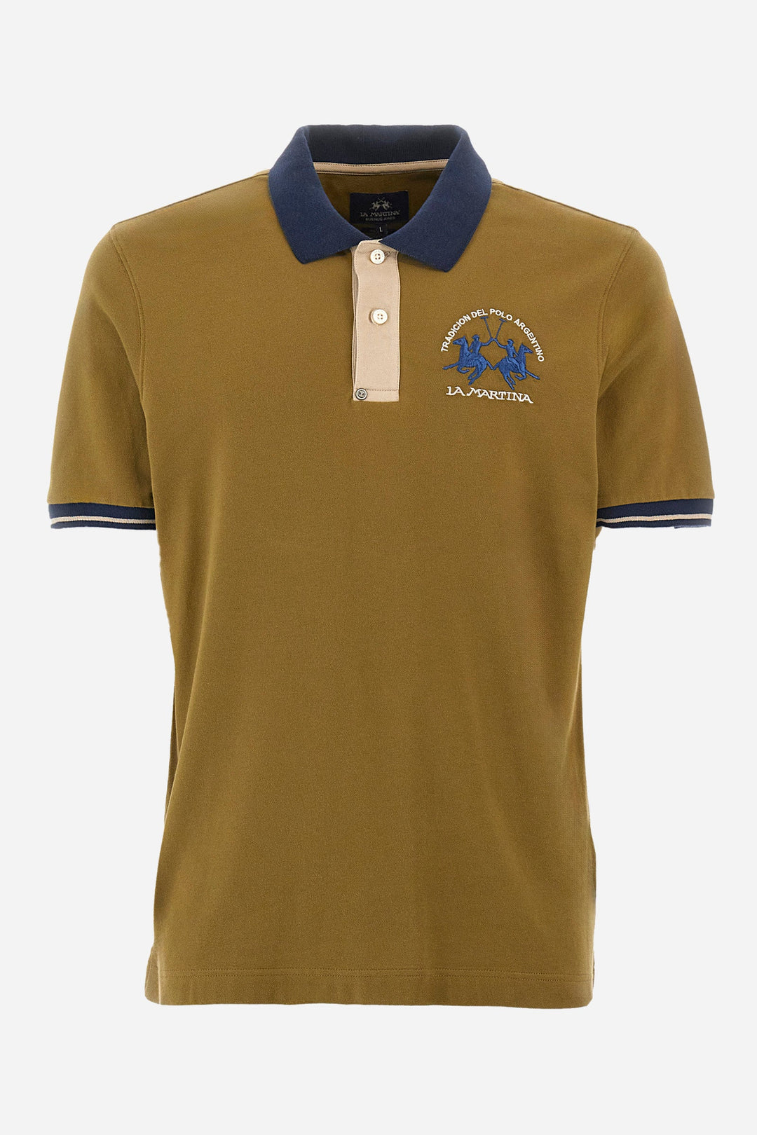 La Martina Regular Fit Polos in Cotton Mix -  YMP005-PK001- Concorde Fashion#color_green-03197