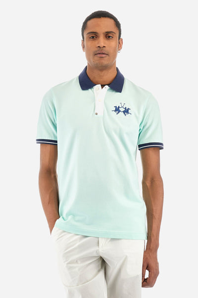 La Martina Regular Fit Polos in Cotton Mix -  YMP005-PK001- Concorde Fashion#color_green-07163