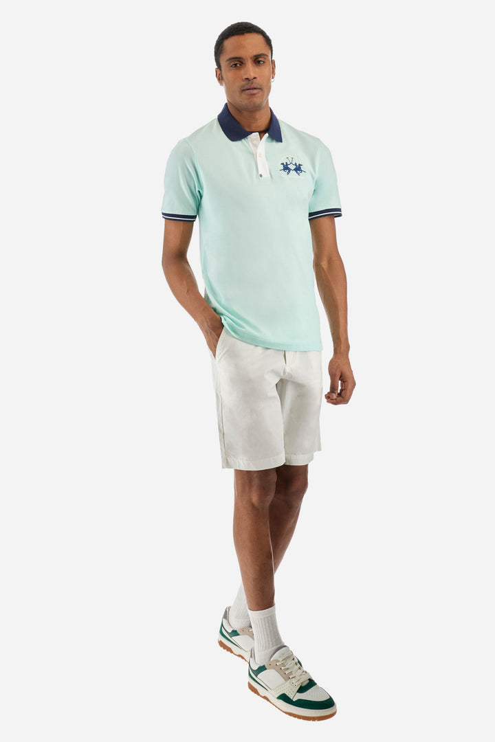 La Martina Regular Fit Polos in Cotton Mix -  YMP005-PK001- Concorde Fashion#color_green-07163