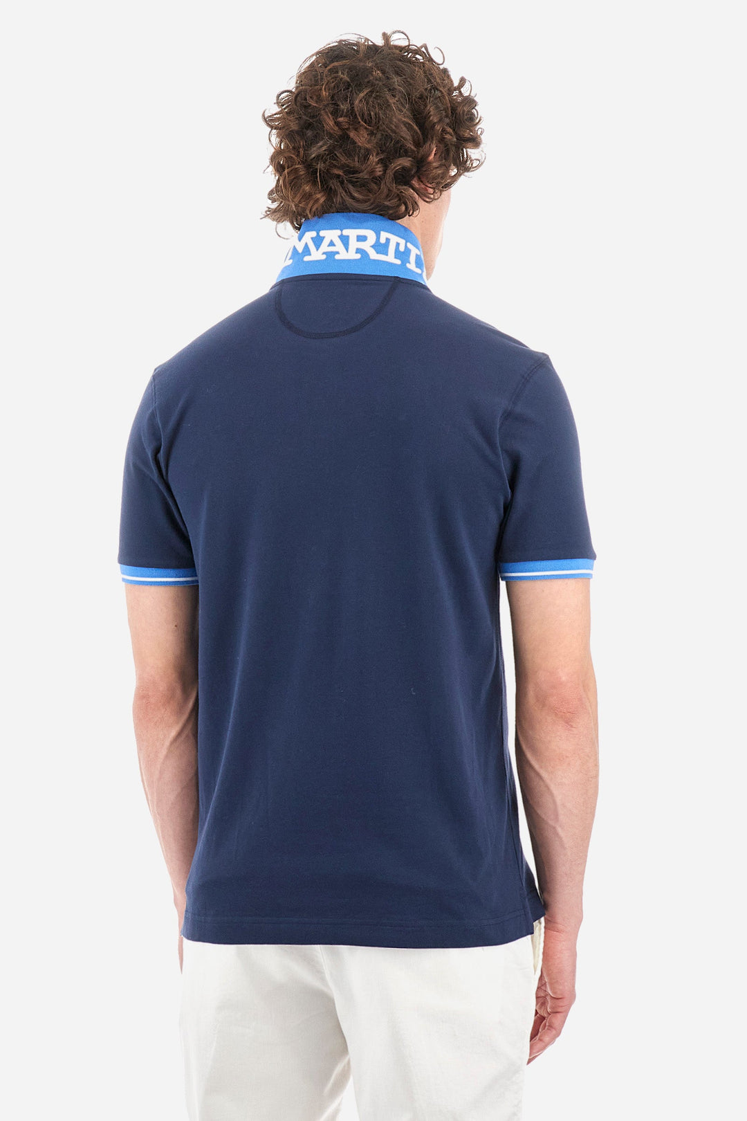 La Martina Regular Fit Polos in Cotton Mix -  YMP005-PK001- Concorde Fashion#color_navy-07017