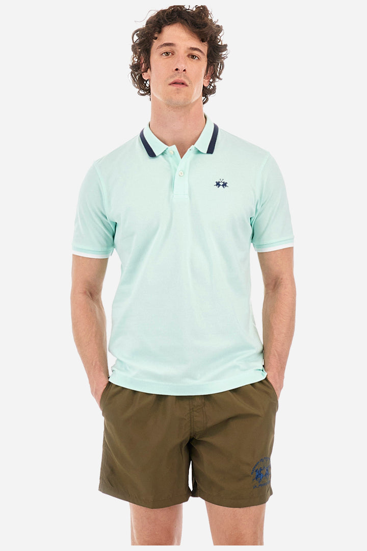 La Martina Regular Fit Polos in Cotton Mix -  YMP006-PK001- Concorde Fashion#color_green-07163