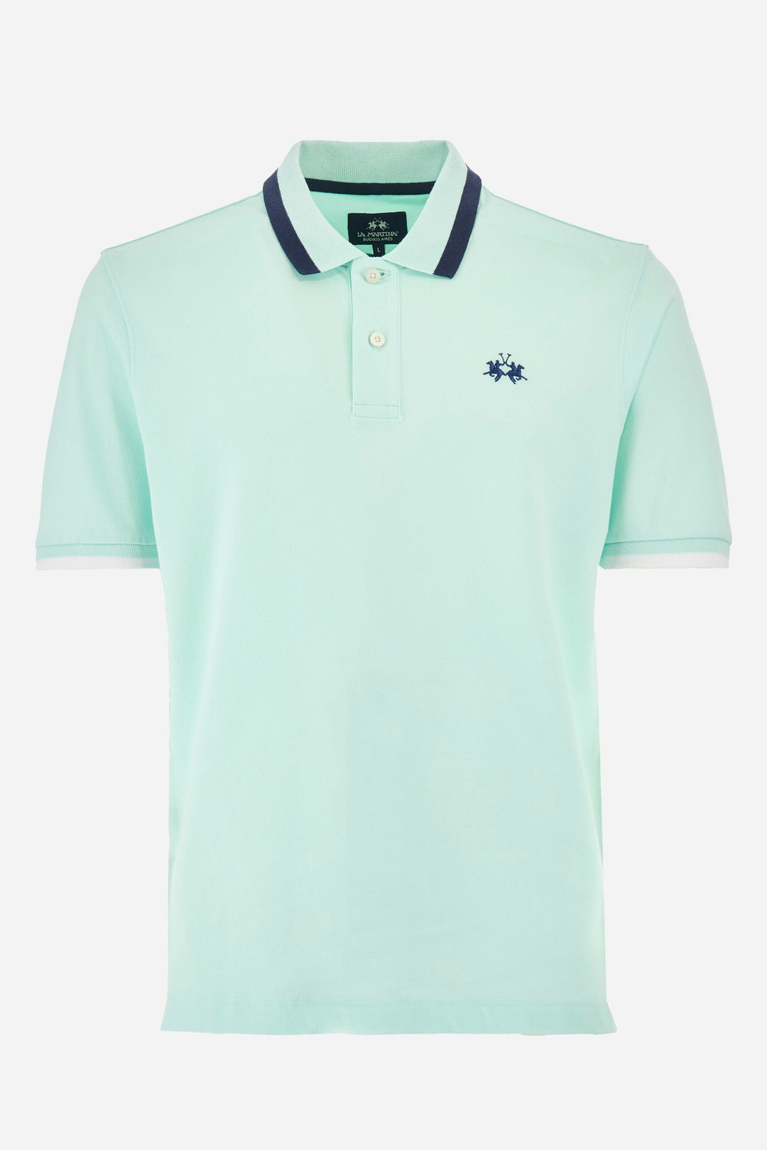 La Martina Regular Fit Polos in Cotton Mix -  YMP006-PK001- Concorde Fashion#color_green-07163