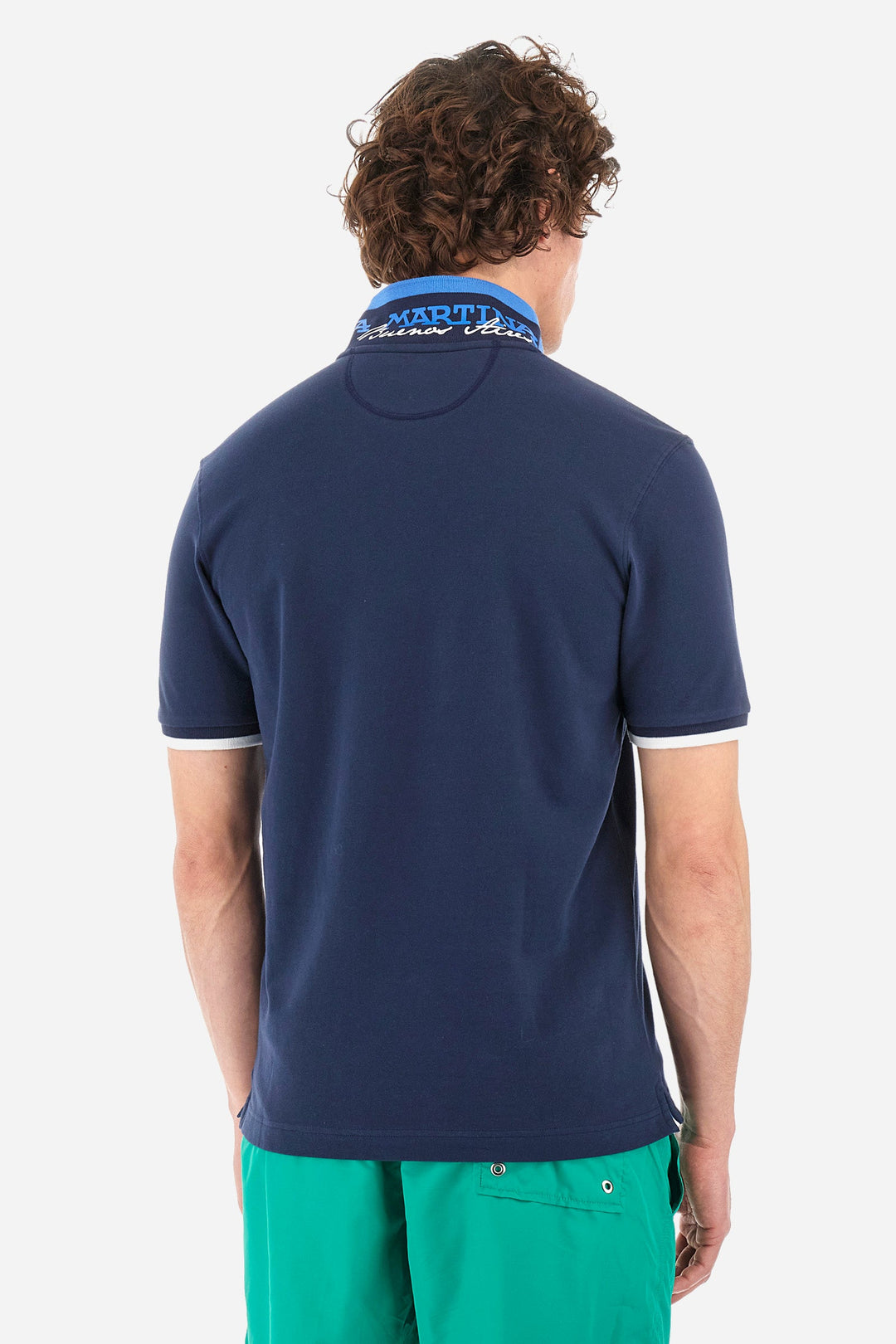 La Martina Regular Fit Polos in Cotton Mix -  YMP006-PK001- Concorde Fashion#color_navy-07017