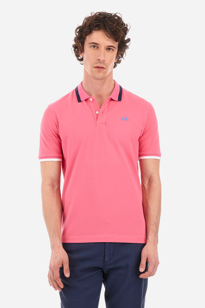 La Martina Regular Fit Polos in Cotton Mix -  YMP006-PK001- Concorde Fashion#color_pink-05141