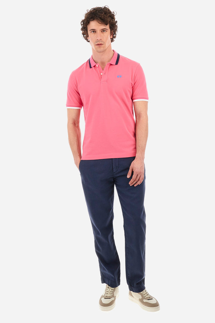 La Martina Regular Fit Polos in Cotton Mix -  YMP006-PK001- Concorde Fashion#color_pink-05141