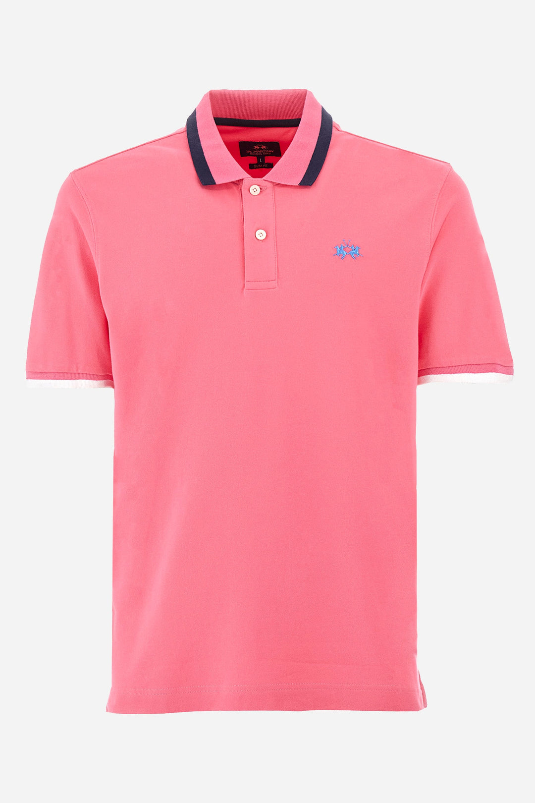La Martina Regular Fit Polos in Cotton Mix -  YMP006-PK001- Concorde Fashion#color_pink-05141