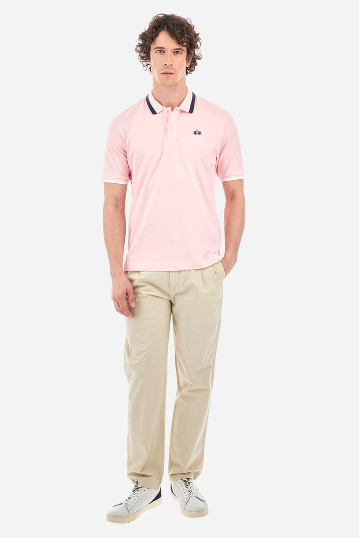 La Martina Regular Fit Polos in Cotton Mix -  YMP006-PK001- Concorde Fashion#color_pink-05247