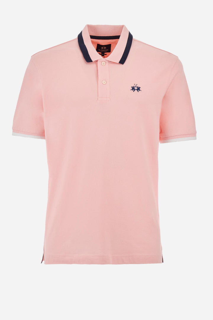 La Martina Regular Fit Polos in Cotton Mix -  YMP006-PK001- Concorde Fashion#color_pink-05247