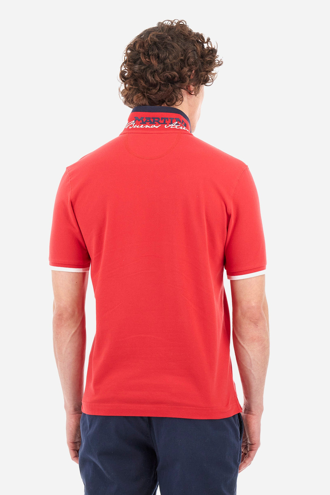 La Martina Regular Fit Polos in Cotton Mix -  YMP006-PK001- Concorde Fashion#color_red-06008