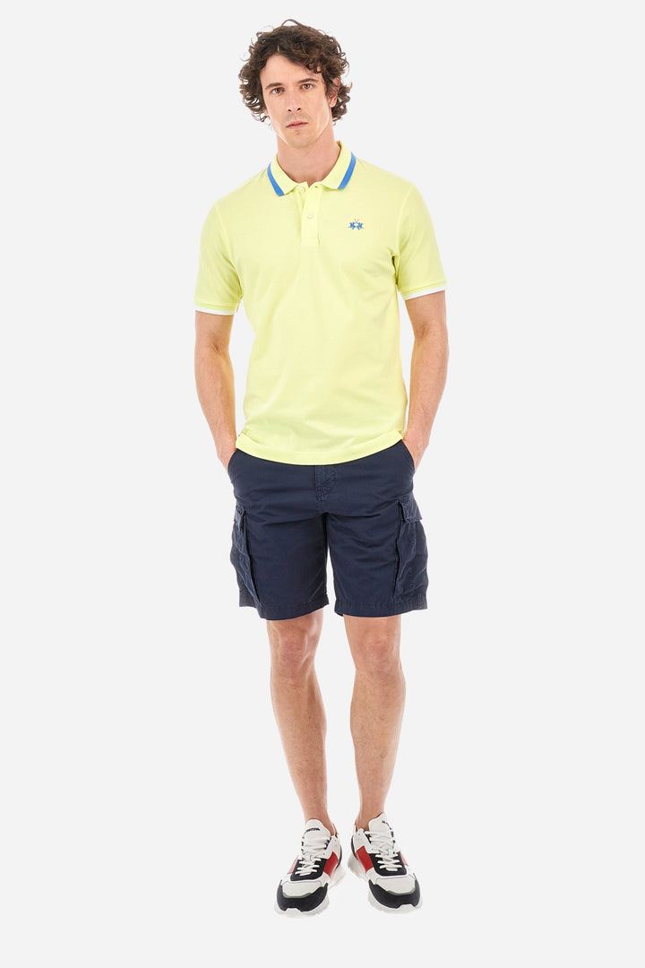 La Martina Regular Fit Polos in Cotton Mix -  YMP006-PK001- Concorde Fashion#color_yellow-03135