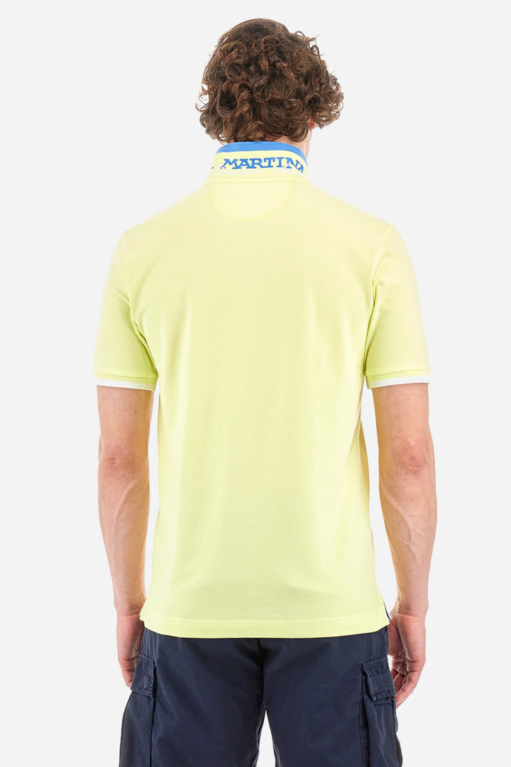 La Martina Regular Fit Polos in Cotton Mix -  YMP006-PK001- Concorde Fashion#color_yellow-03135