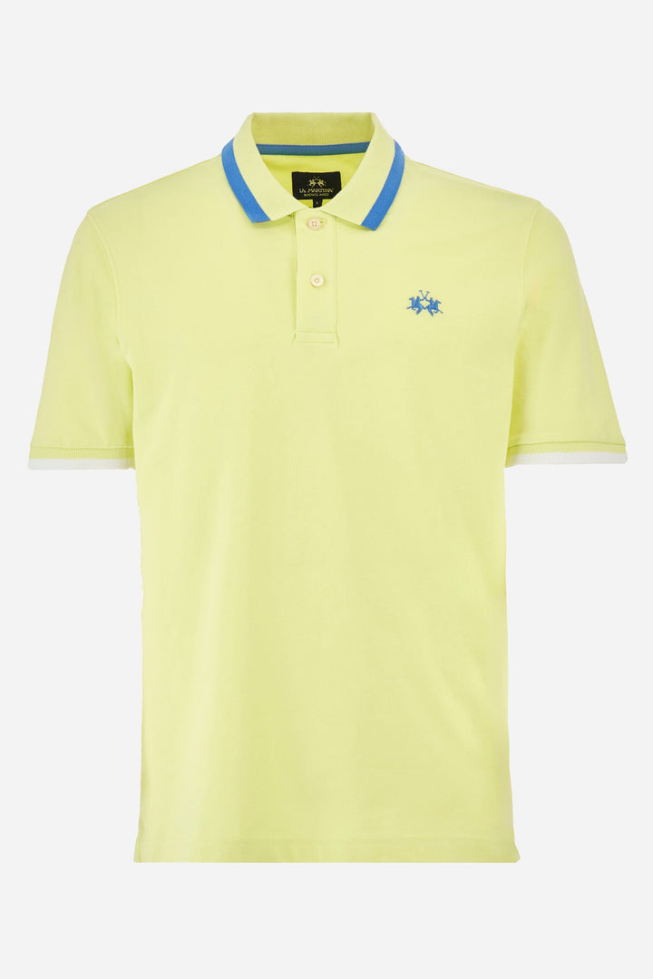 La Martina Regular Fit Polos in Cotton Mix -  YMP006-PK001- Concorde Fashion#color_yellow-03135