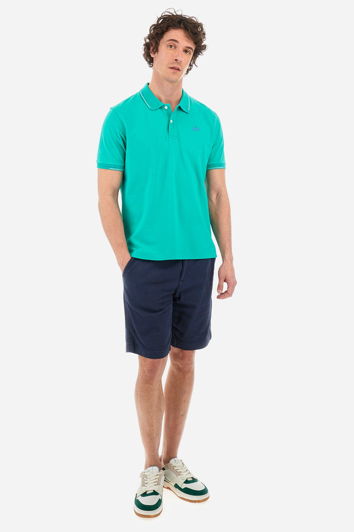 La Martina Regular Fit Polos in Cotton Mix -  YMP007-PK001- Concorde Fashion#color_green-03123