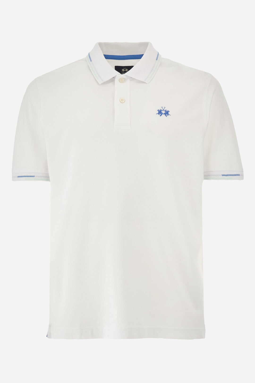 La Martina Regular Fit Polos in Cotton Mix -  YMP007-PK001- Concorde Fashion#color_white-00001