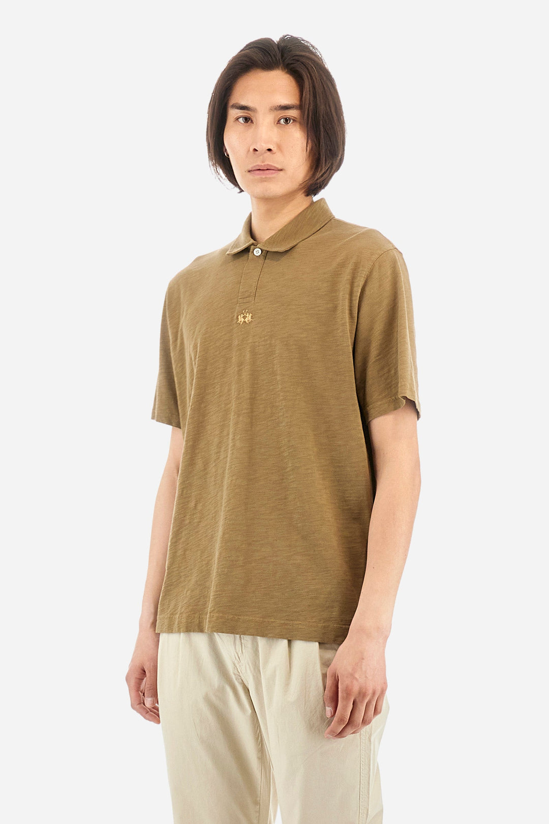 La Martina Regular Fit Polos in Cotton -  YMP018-JS259- Concorde Fashion#color_green-03197