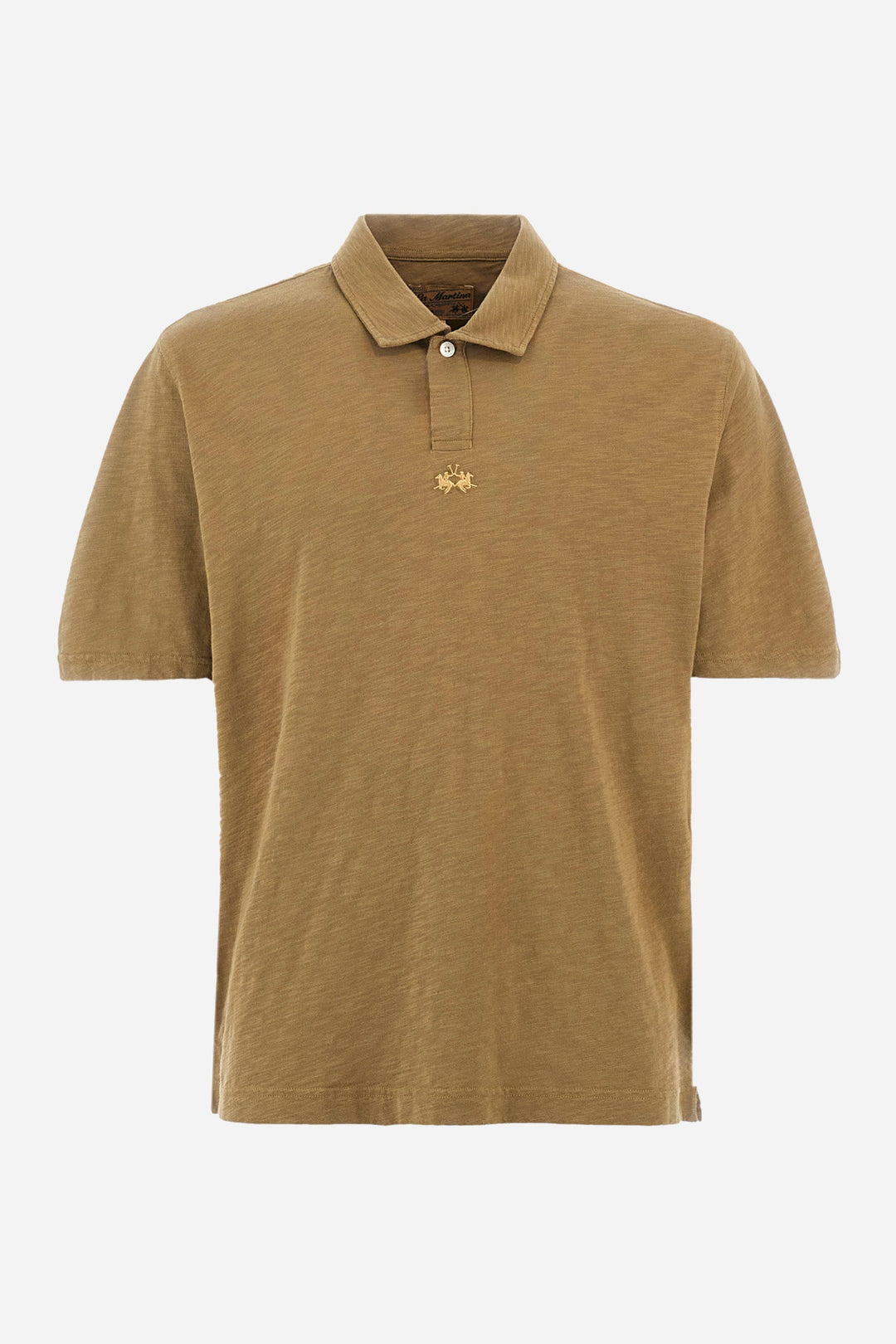 La Martina Regular Fit Polos in Cotton -  YMP018-JS259- Concorde Fashion#color_green-03197
