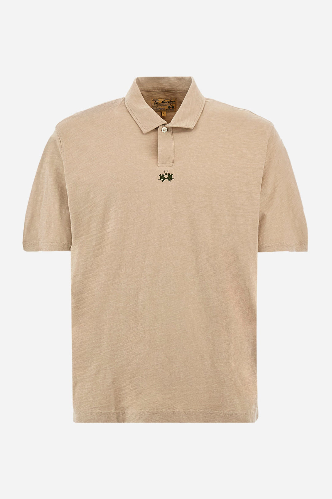 La Martina Regular Fit Polos in Cotton -  YMP018-JS259- Concorde Fashion#color_green-04022