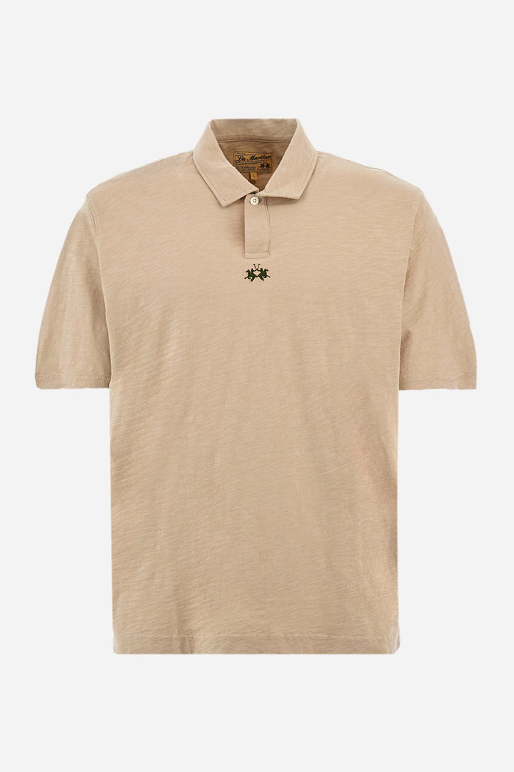 La Martina Regular Fit Polos in Cotton -  YMP018-JS259- Concorde Fashion#color_green-04022