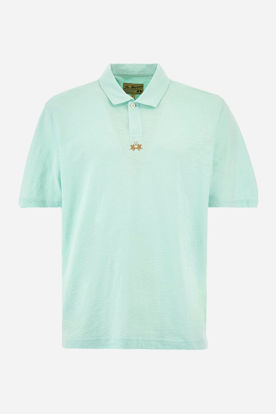 La Martina Regular Fit Polos in Cotton -  YMP018-JS259- Concorde Fashion#color_green-07163