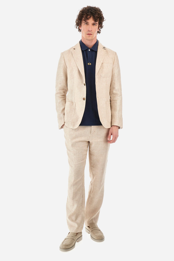 La Martina Regular Fit Polos in Cotton -  YMP020-JS392- Concorde Fashion#color_navy-07017