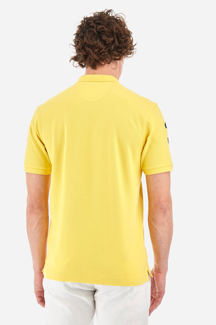La Martina Regular Fit Polos in Cotton Mix -  YMP300-PK001- Concorde Fashion#color_gold-02101